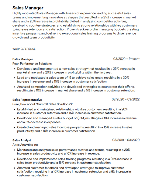 19 Sales Manager Resume Examples - 643589d3d5c5abf5ff515af0 Sales%20Manager Resume Sample P 500 