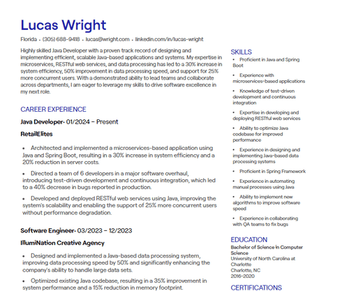 16 Backend Developer CV Examples [with Free Templates]