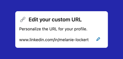 how to edit custom linkedin url