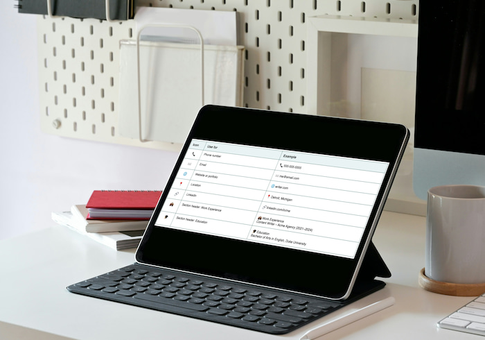 How and When to Use Resume Icons in 2025