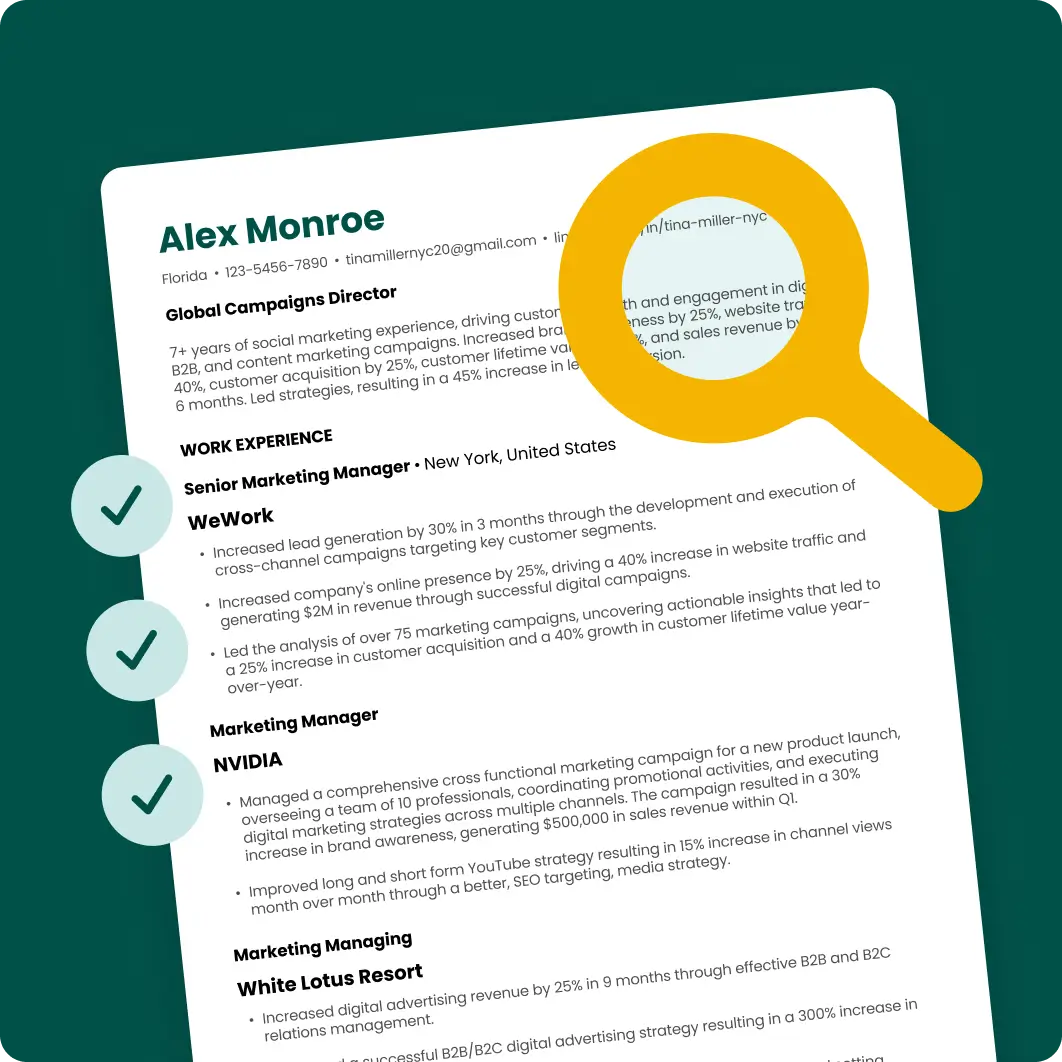 Keep it clean. Let your skills stand out.