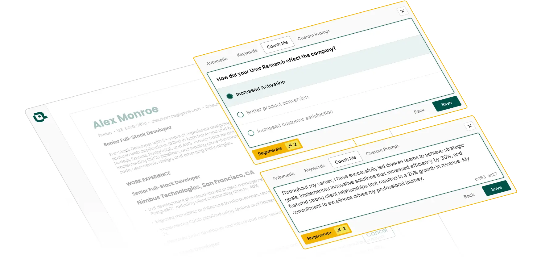 resume bio generator