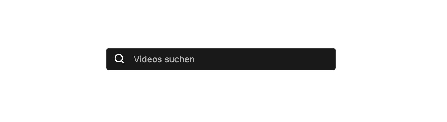 Das Suchfeld am oberen Rand der Plattform