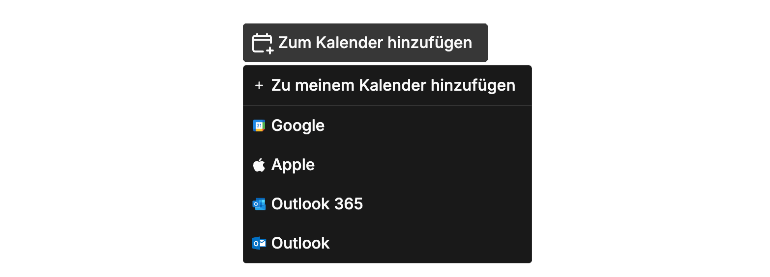 Funktion, um ein Übungsvideo zum Kalender hinzuzufügen