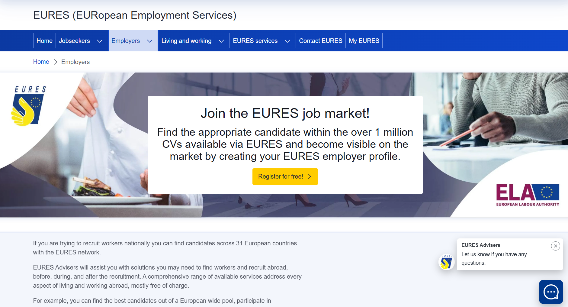 EURES- Islandia Sitios de trabajo