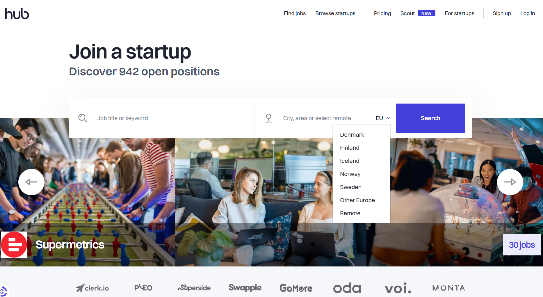 The hub - job sites in Norway