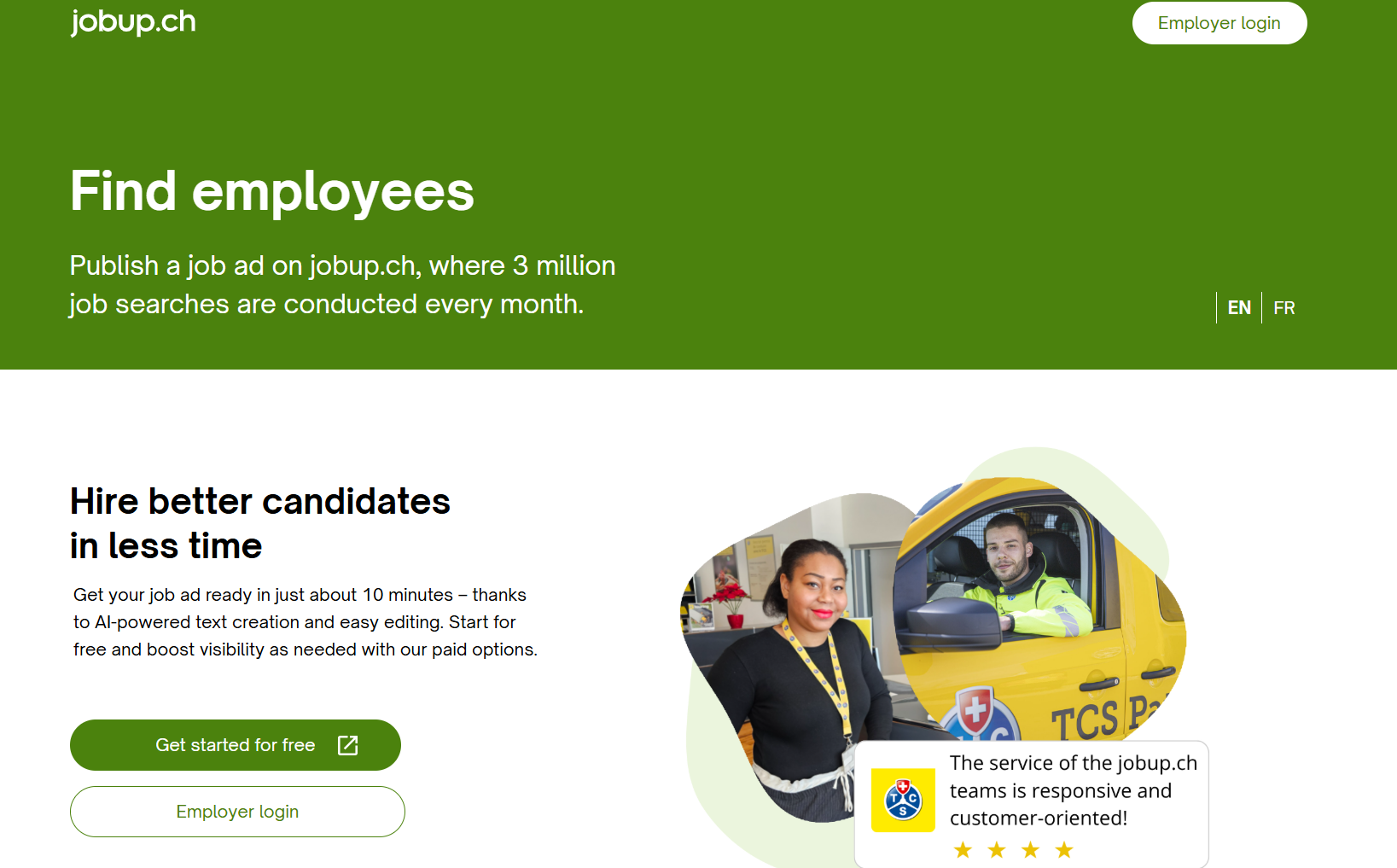 Sites d'emploi en Suisse-jobup.ch