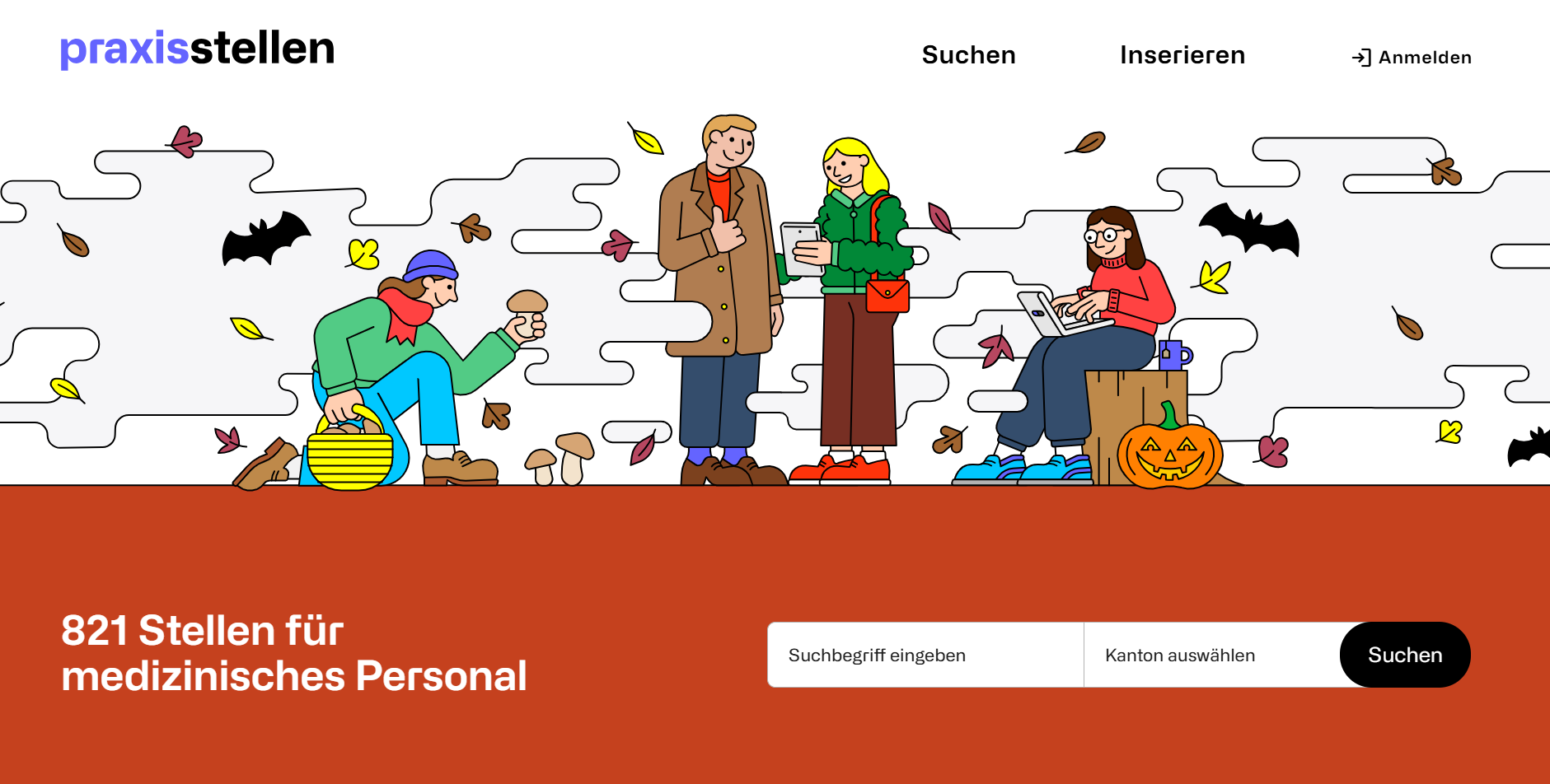 Sites d'emploi en Suisse-praxisstellen