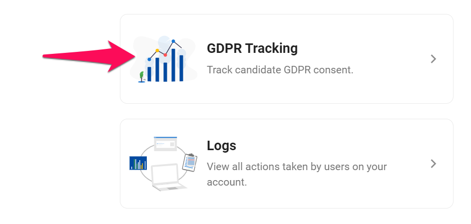 GDPR Tracking features in Manatal ATS, supporting a legal strategic recruiting process