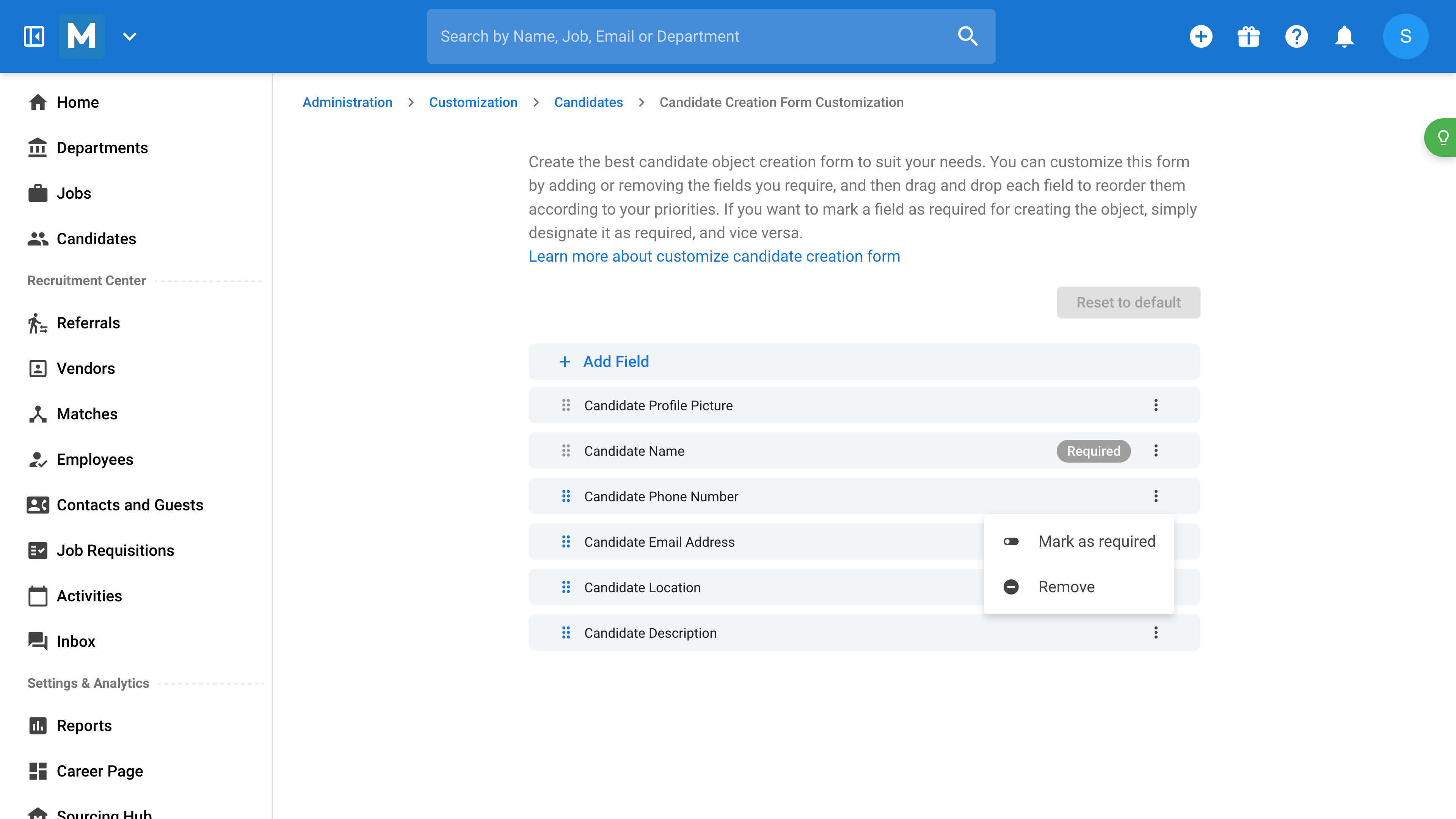 right to left text compatible applicant tracking system’ resume