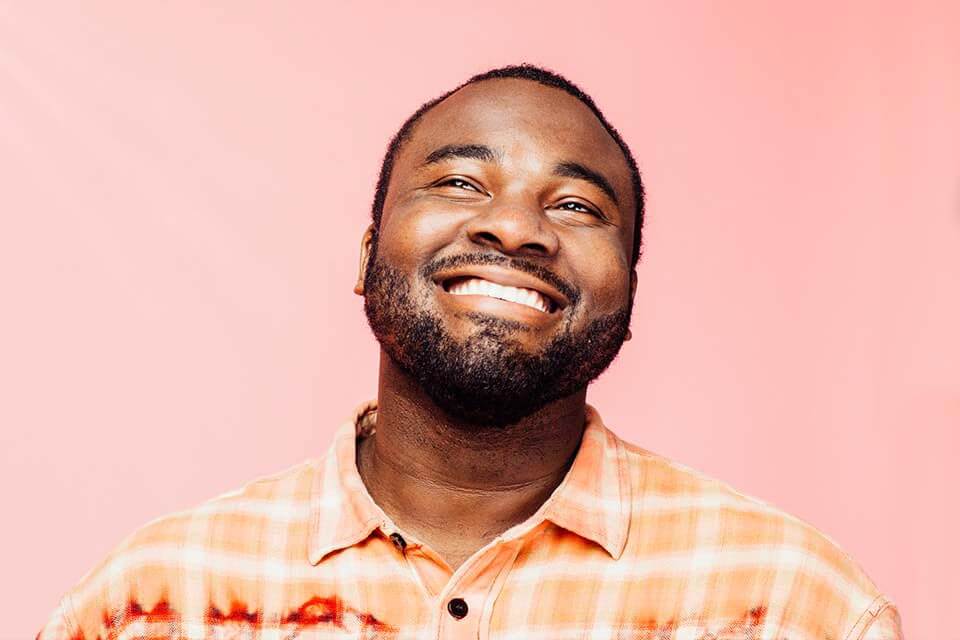 A nice man smiling