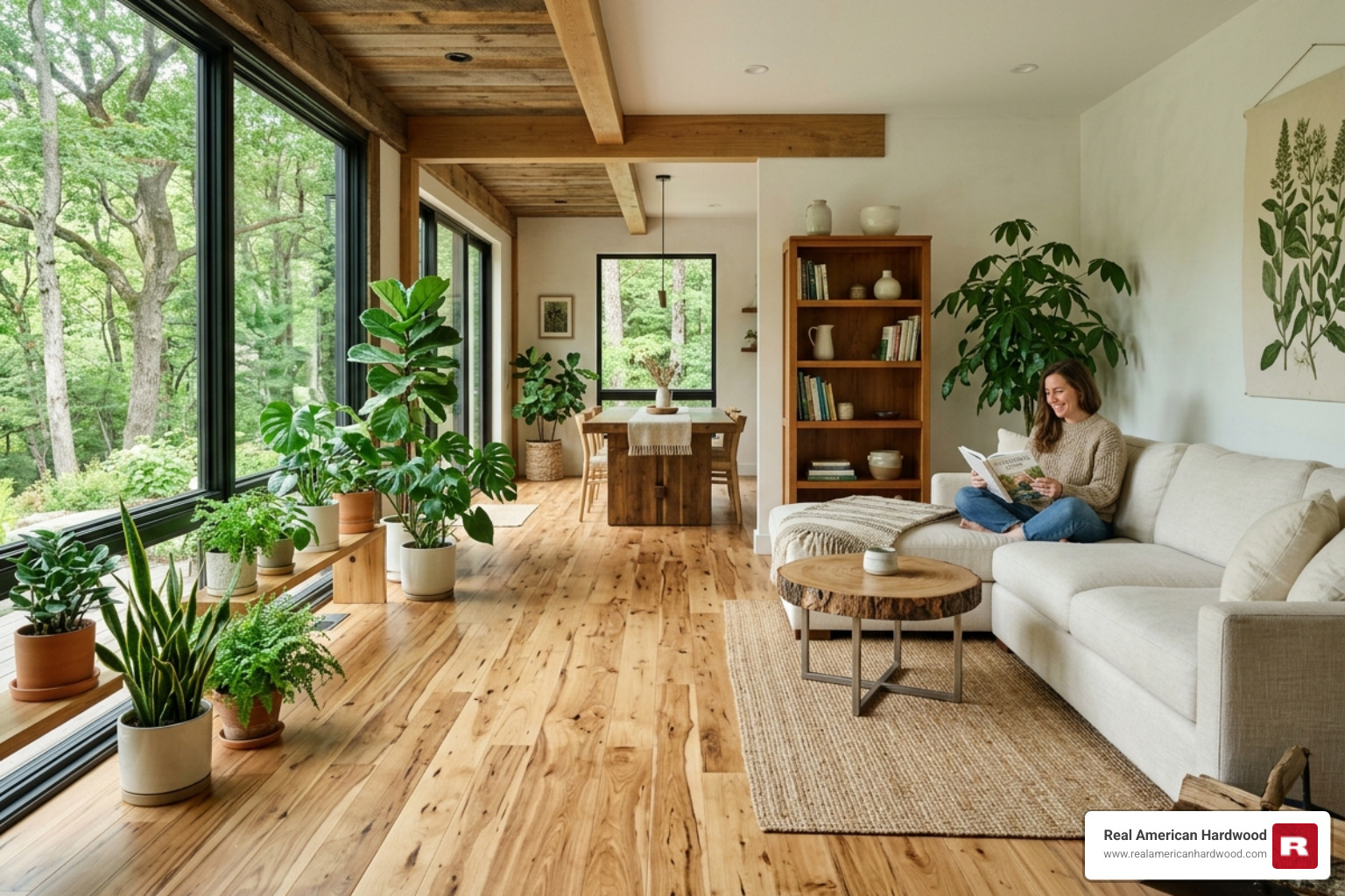 hickory wood flooring in a sustainable home - hickory lumber renewable resource hickory wood flooring in a sustainable home - hickory lumber renewable resource