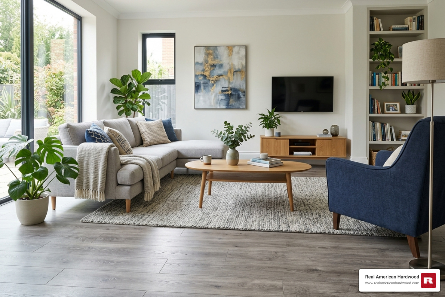 modern living room with grey oak laminate flooring - best laminate flooring that looks like hardwood modern living room with grey oak laminate flooring - best laminate flooring that looks like hardwood