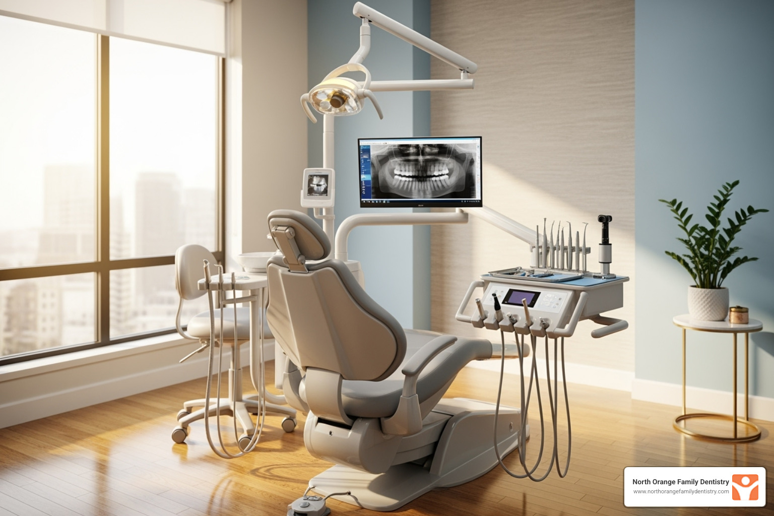 Modern and comfortable dental treatment room with advanced equipment - lewis center dental care