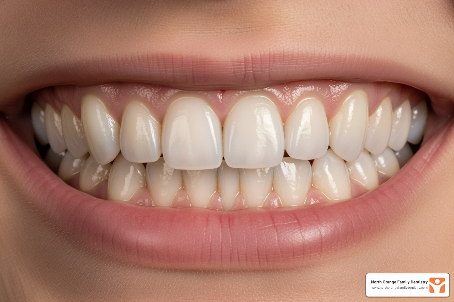 A split image showing natural teeth before porcelain veneers and the same teeth after porcelain veneer placement, highlighting significant aesthetic improvement. - dental bonding vs veneers cost