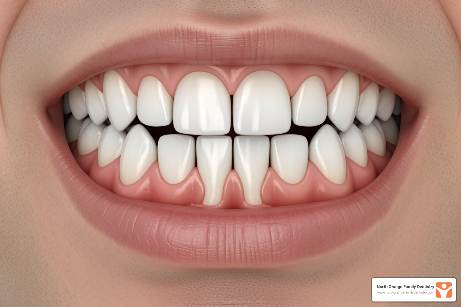 Oversized frenum creating a gap - Gaps between teeth Oversized frenum creating a gap - Gaps between teeth