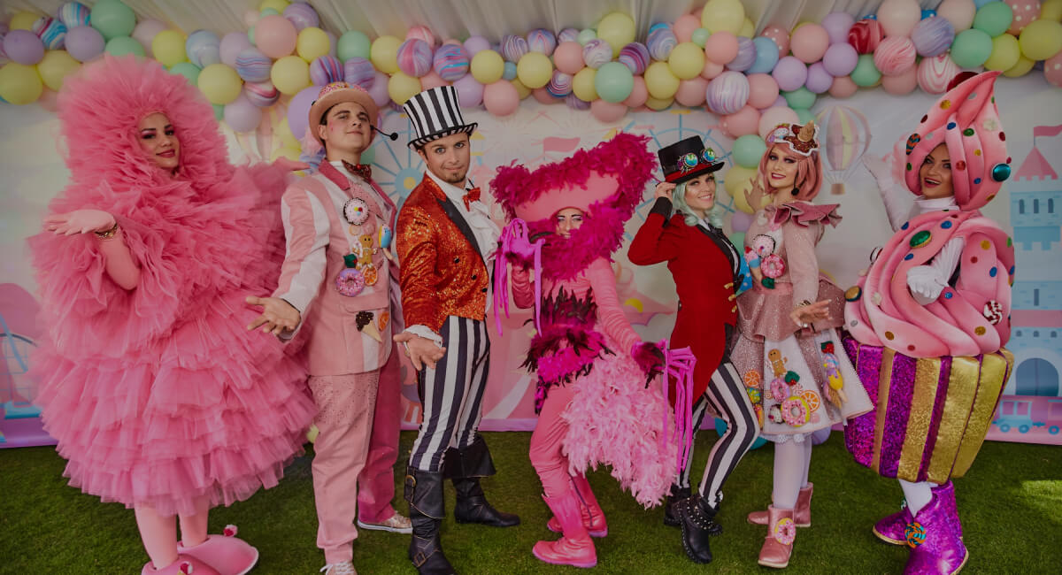 Muffins enjoying the candy party