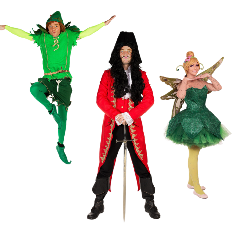 Peter Pan, Tinkerbell and Captain Hook