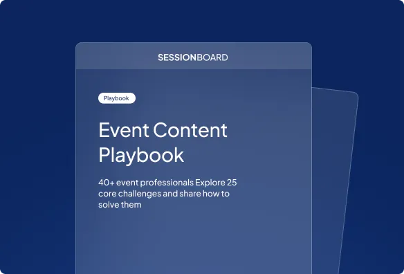 The event content playbook.
