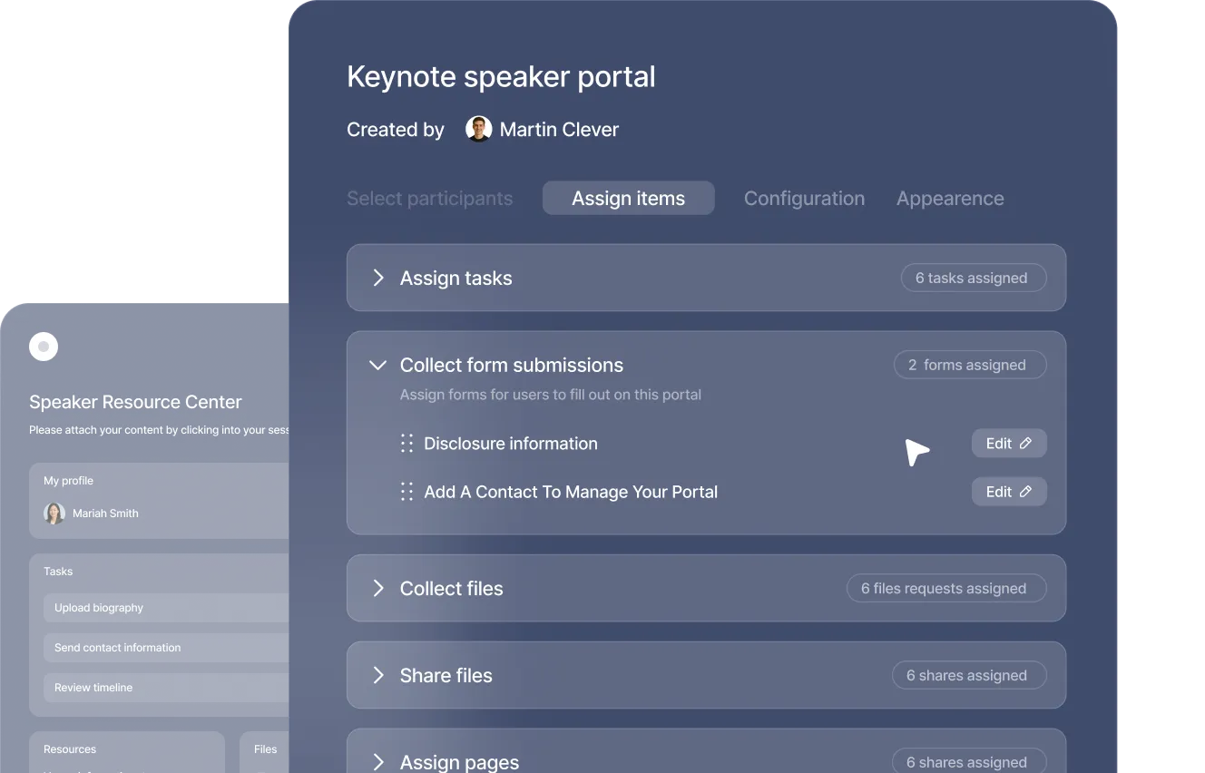 Keynote speaker portal