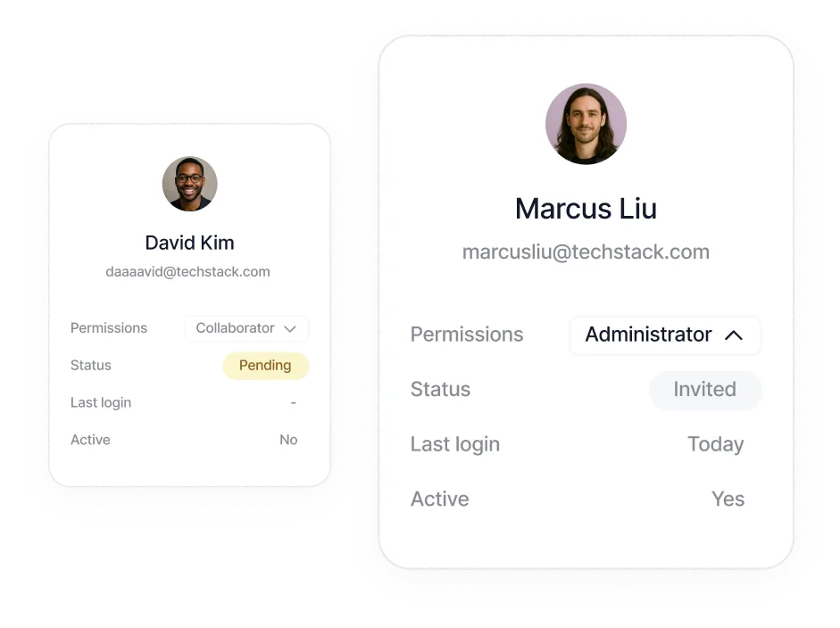 Card Tems Simulation Customize Team Permissions