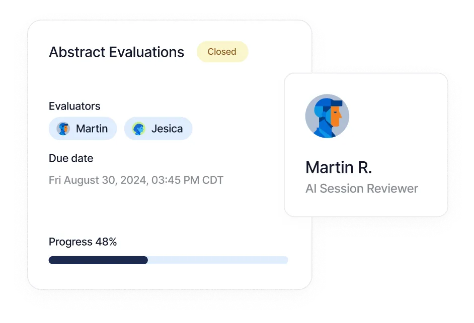 Abstract Evaluations Cards