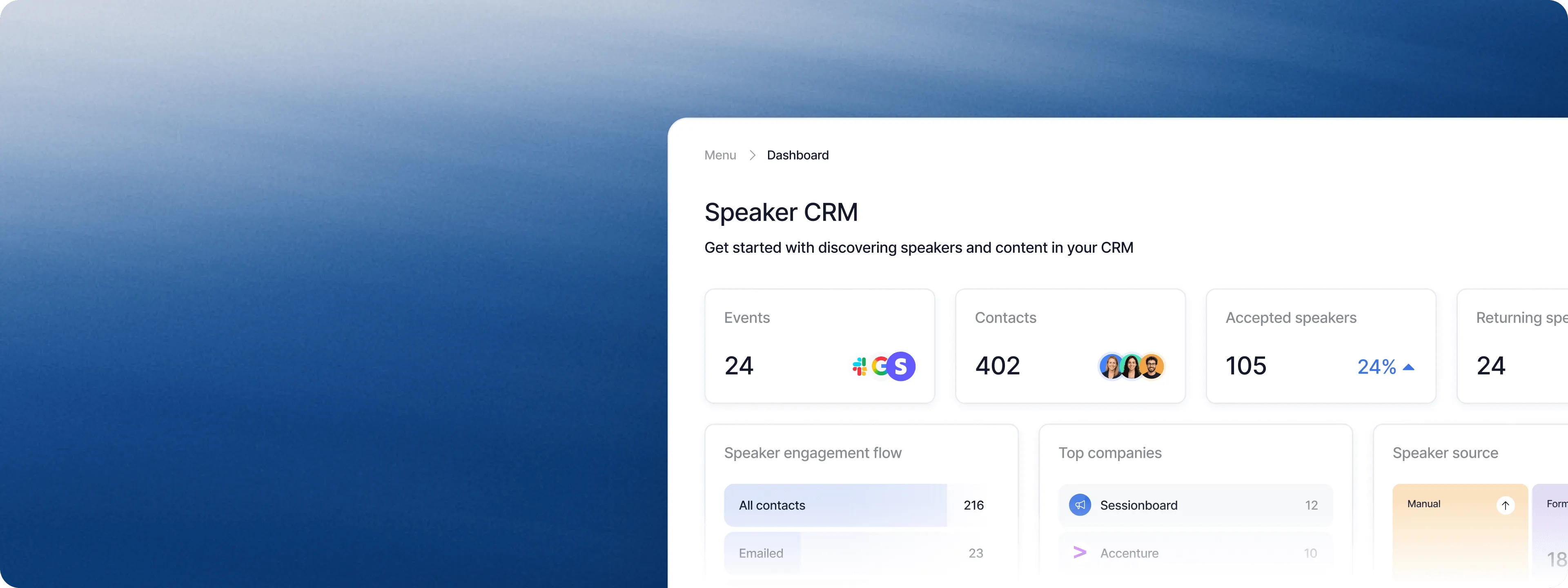 Speaker CRM Platform 