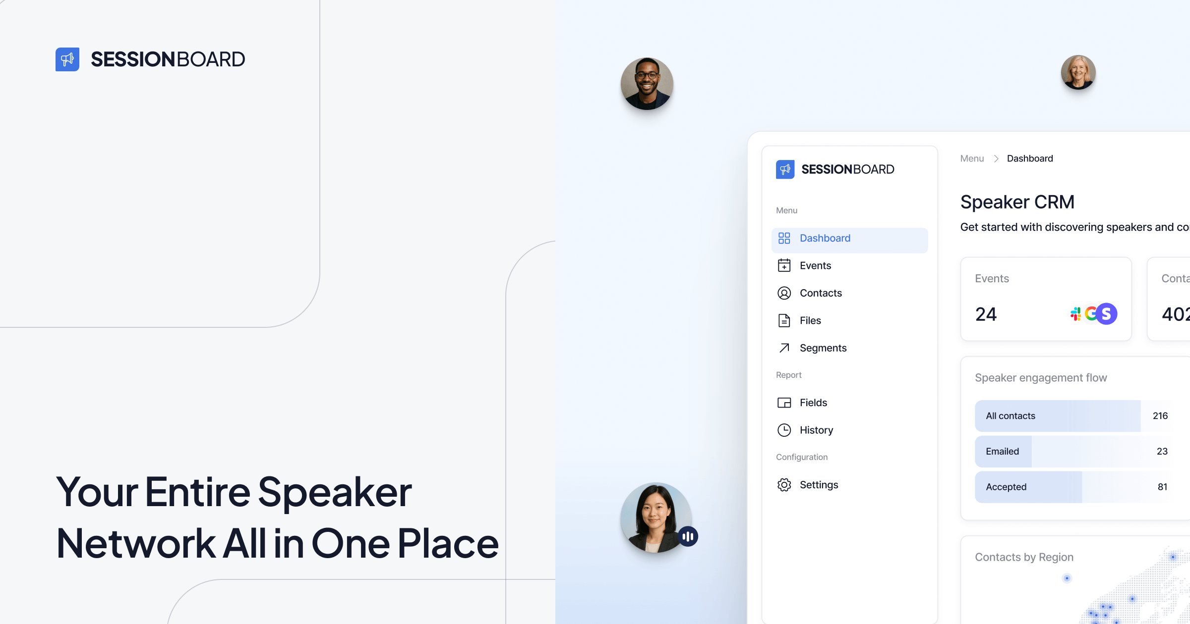 Best Speaker CRM & Database Software for Events (2026) | Sessionboard