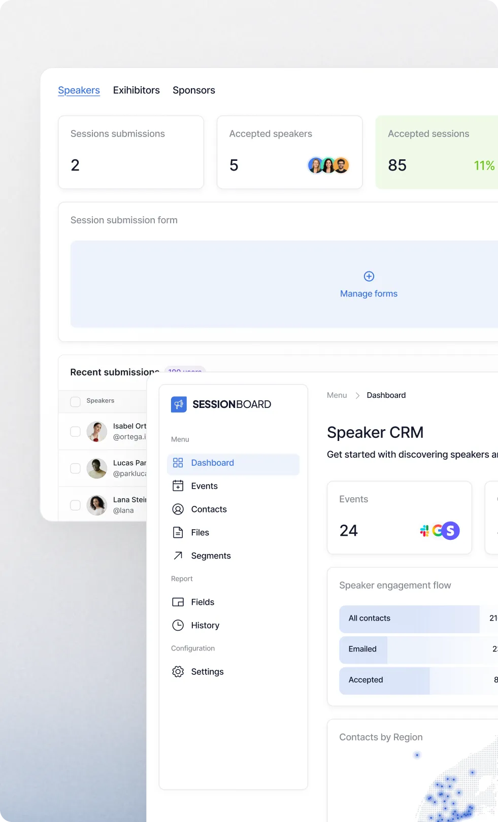 A fully integrated suite of modules Representation Cards
