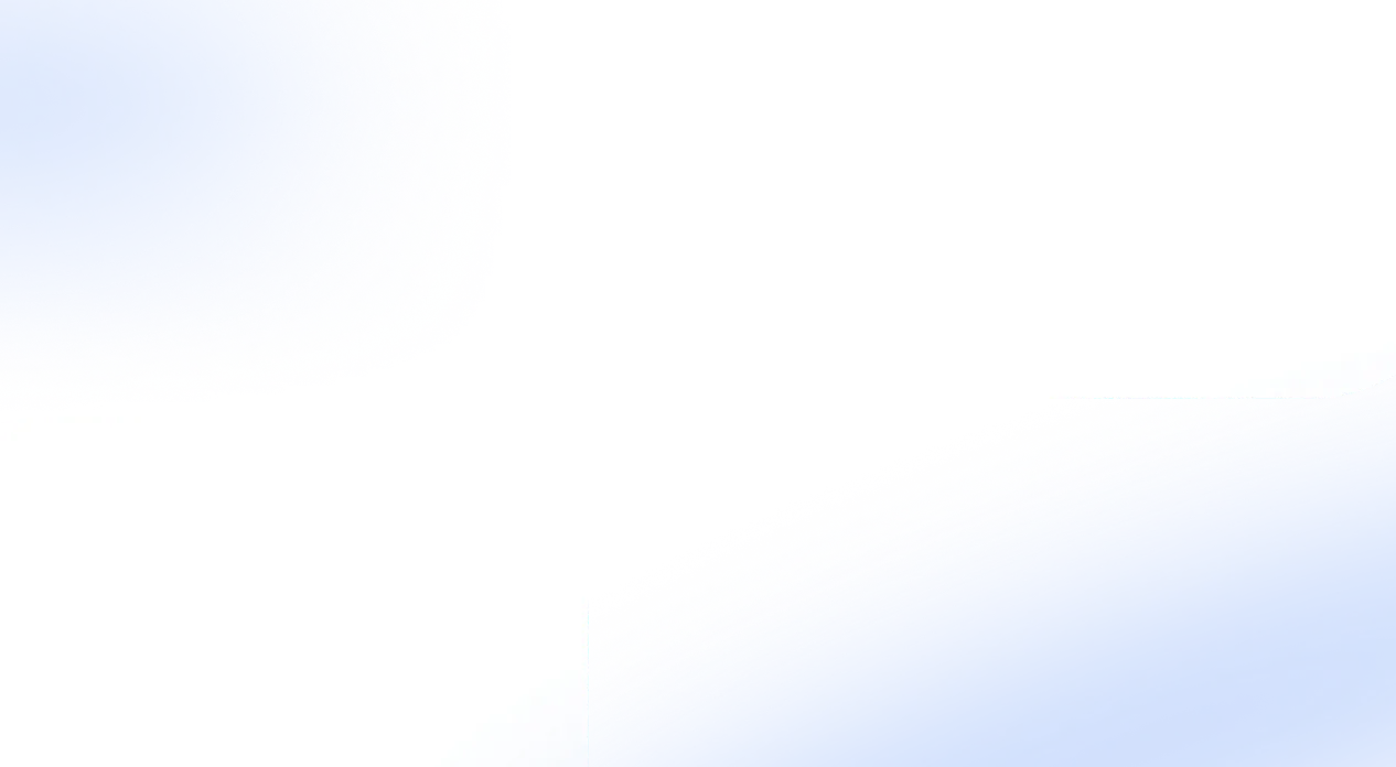 Abstract geometric background with blue gradient rounded corner shapes on white canvas.