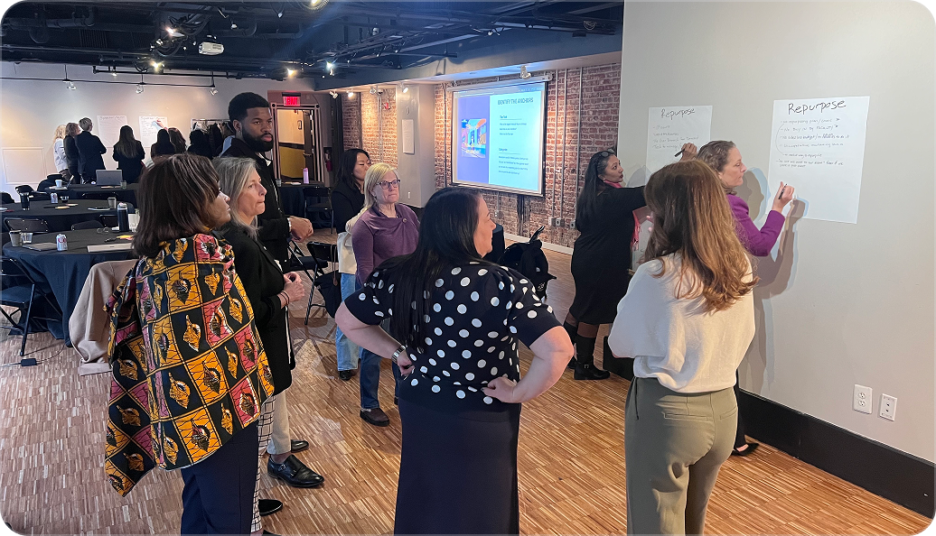 Event card showing Steven Carrera as keynote speaker with session titled Leveraging AI-Driven Automation in the Cloud, category Digital Transformation, topics AI, Automation, Cloud Computing, No-Code, originality score 8.8, and buttons to vote or view profile.