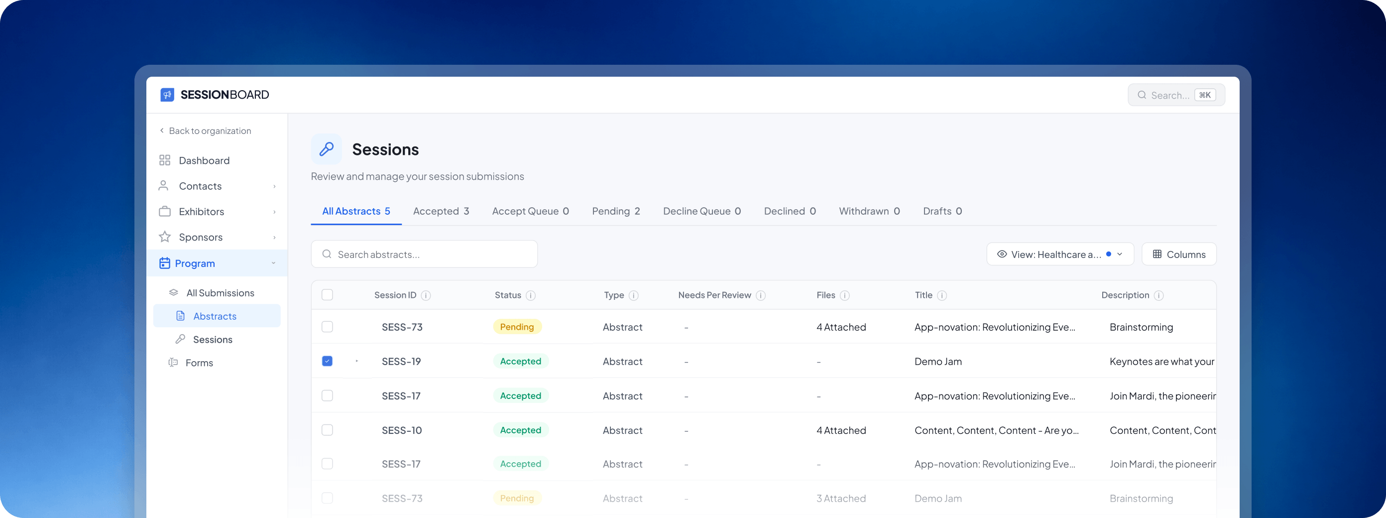 Select Evaluation Type