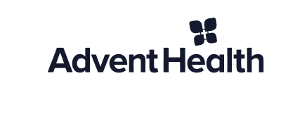 AdventHealth logo with stylized star icon above the text.