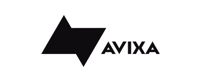 AVIXA logo with a stylized triangular design to the left of the text.