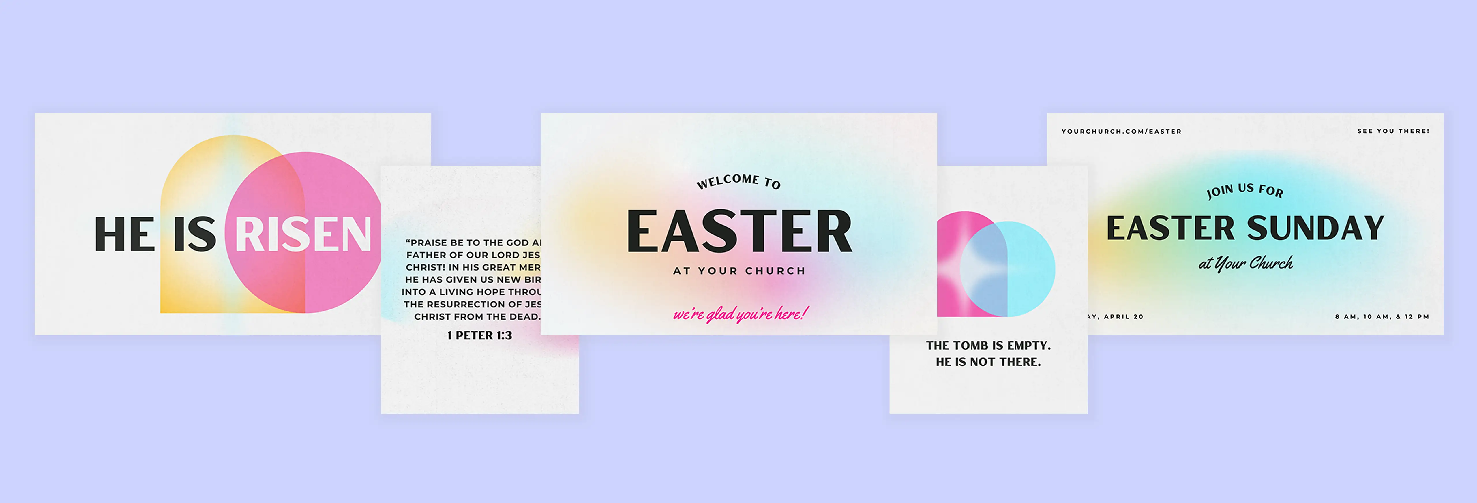 Customizable Easter graphics