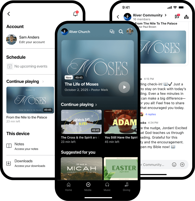 Branded Church App On Mobile