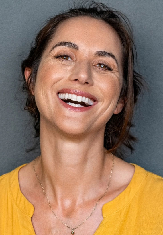 woman smiling