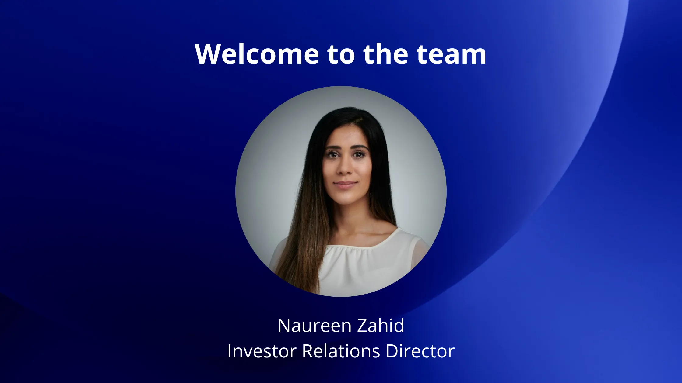 Welcome to the OpenOcean team – Naureen Zahid, our new Investor Relations Director