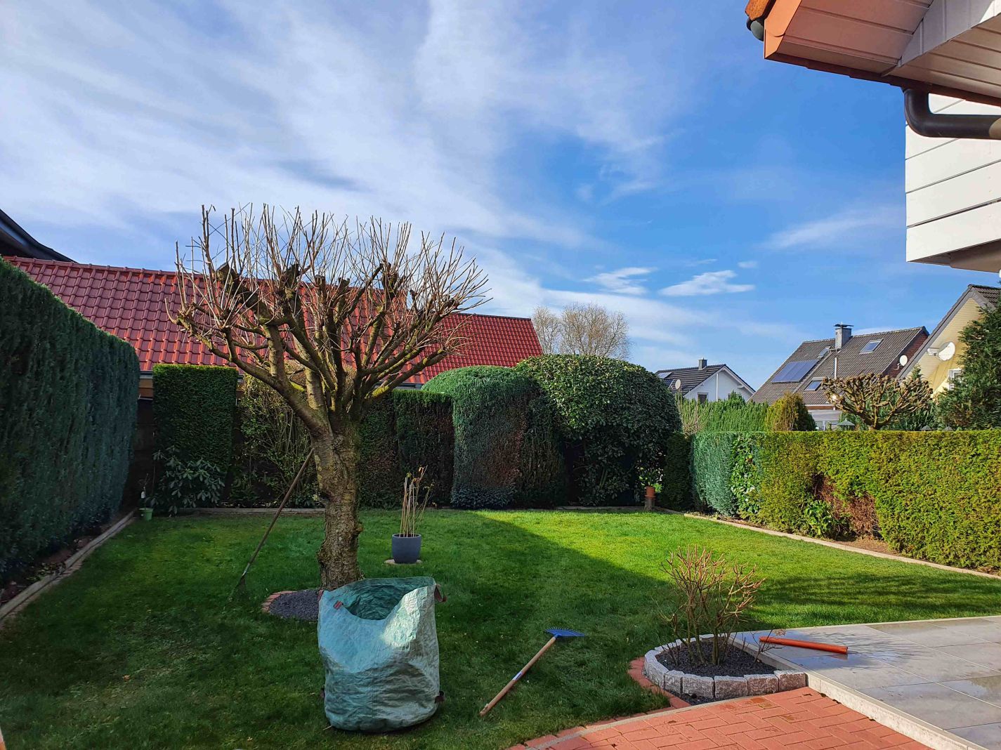 Zaun Aufbau arbeiten 