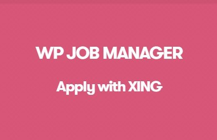 WP Job Manager Apply With Xing Addon WP Job Manager Apply With Xing Addon