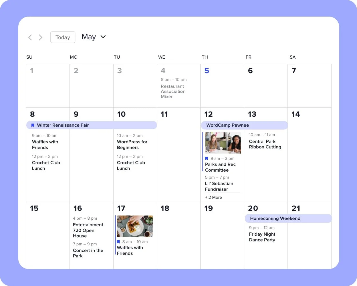 The Events Calendar PRO