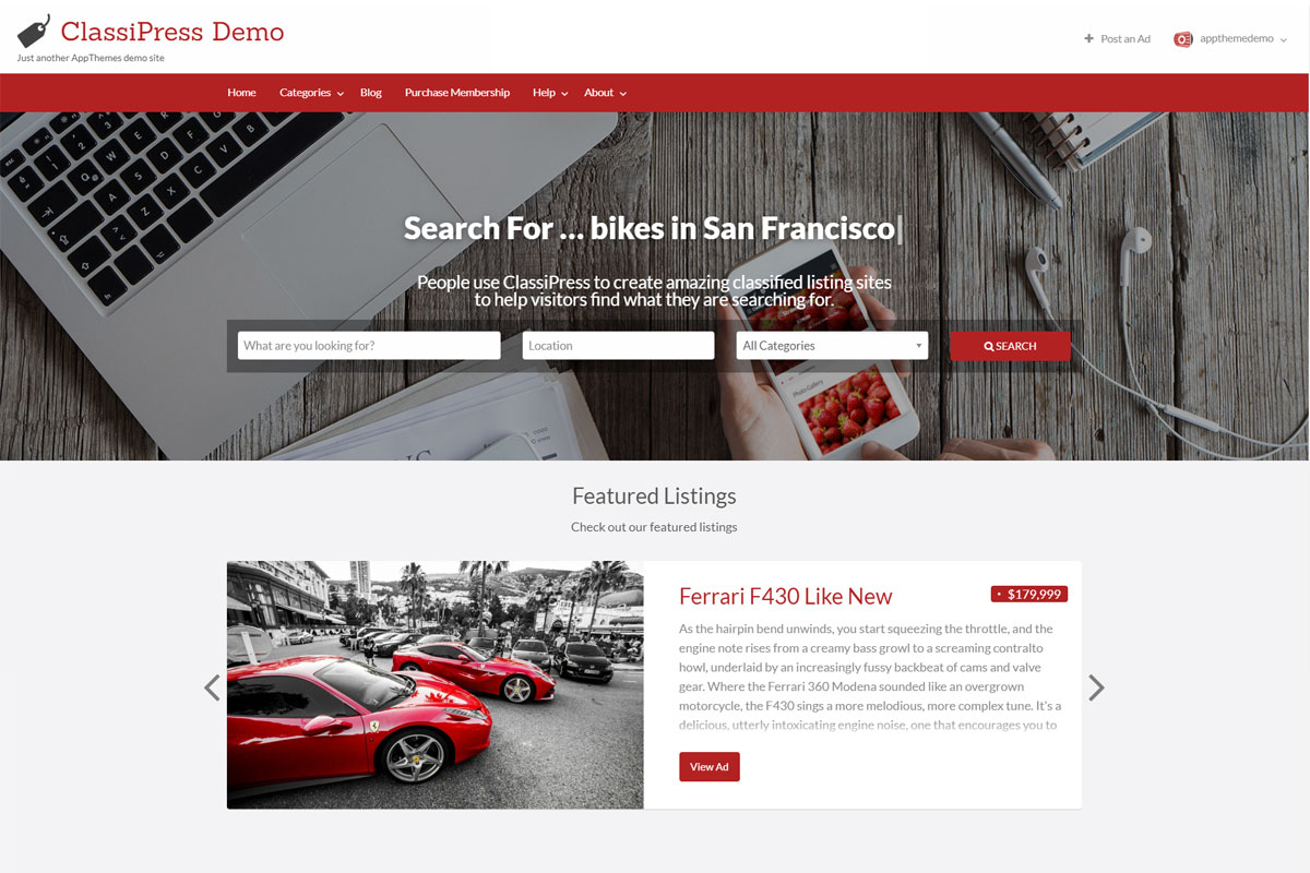 AppThemes ClassiPress WordPress Theme