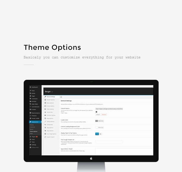 Berger WordPress Creative Agency Portfolio Theme