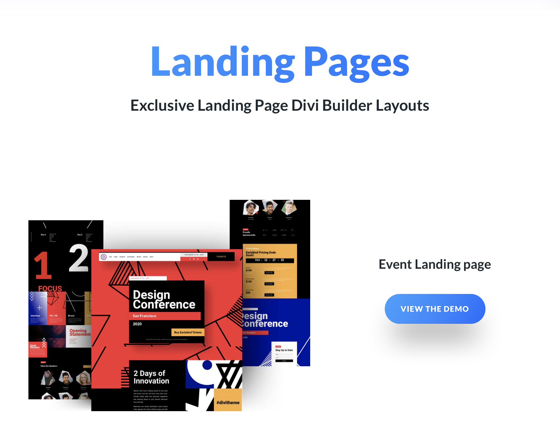Divi LANDING PAGE LAYOUT PACK