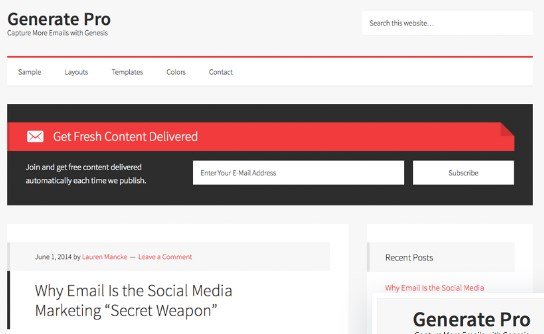 StudioPress Generate Pro Theme StudioPress Generate Pro Theme