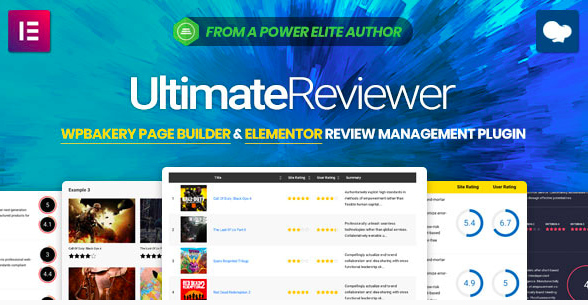Ultimate Reviewer – Elementor and WPBakery Page Builder Ultimate Reviewer – Elementor and WPBakery Page Builder