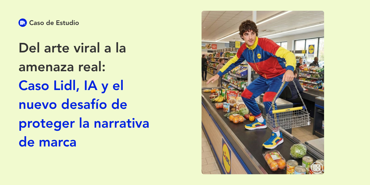 Del arte viral a la amenaza real: Caso Lidl, IA y el nuevo desafío de proteger la narrativa de marca