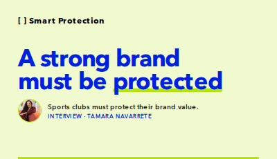 Interview with Tamara Navarrete on Brand Protection, Brand Intelligence, AI, and brand value management for clubs, federations, and sports organizations.