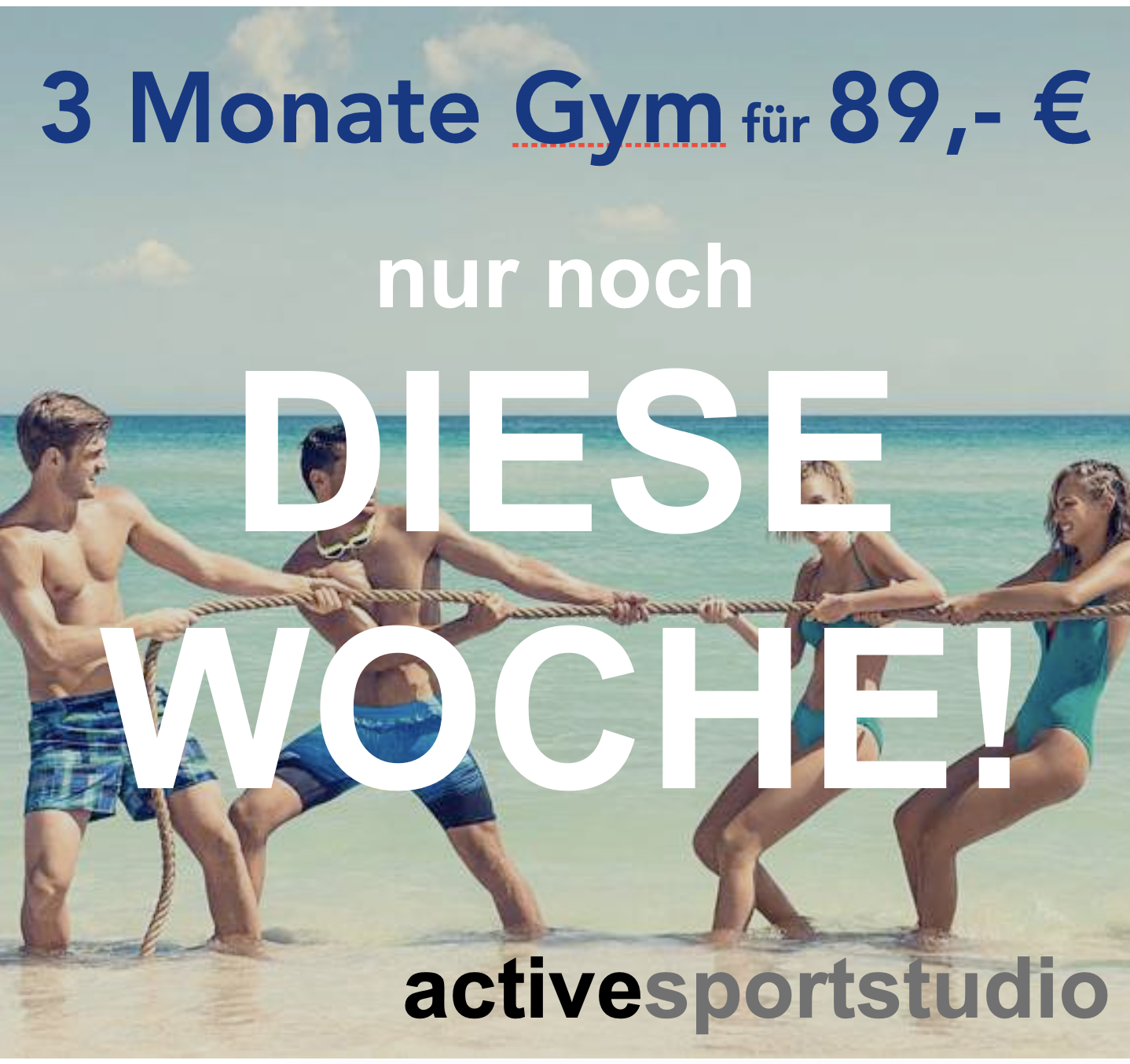Sommer-Special: 3 Monate Gym für 89,- €!