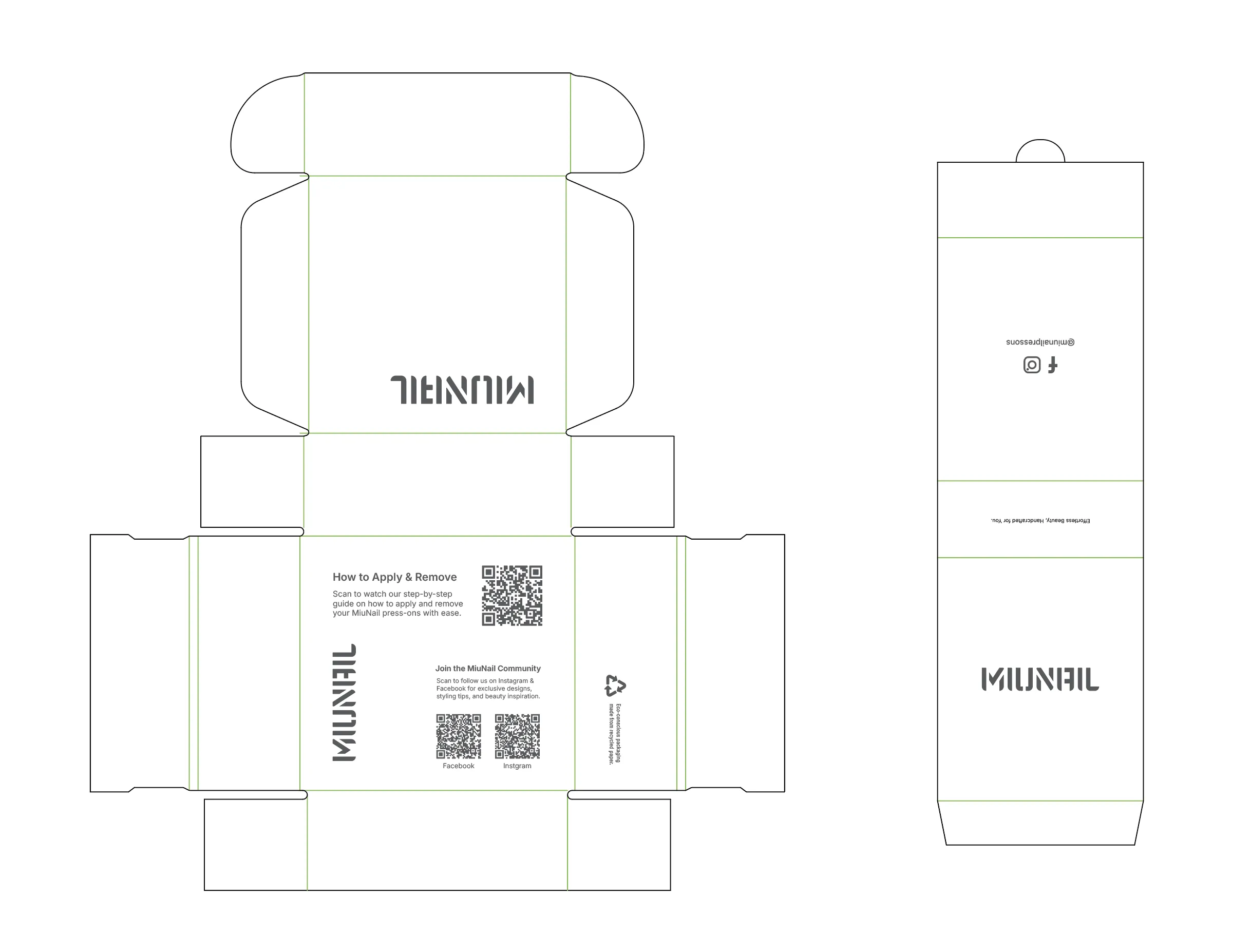 MiuNail packaging design